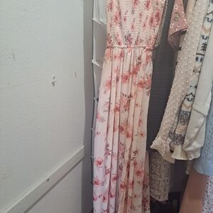 Rue21 Pink Floral Maxi Dress